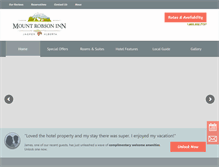 Tablet Screenshot of mountrobsoninn.com